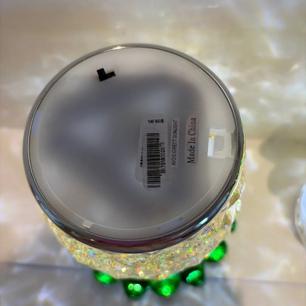Bath & Body Works Pineapple battery operated sparkle glimmer candle holders